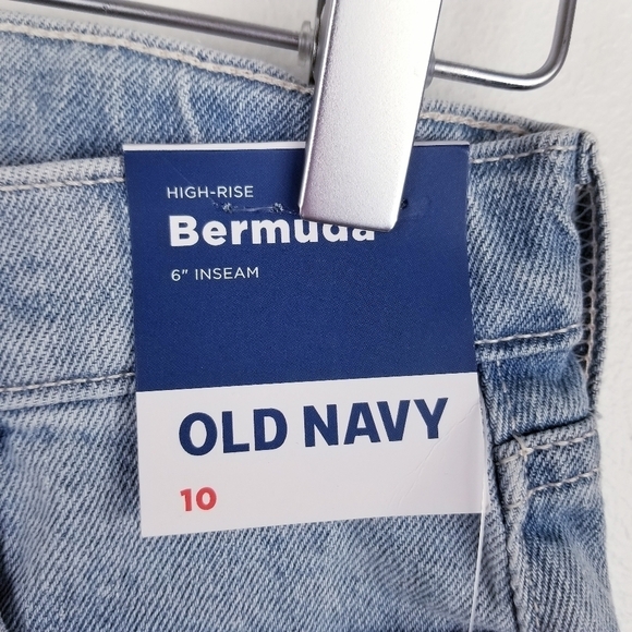 Old Navy #557180 High-Waisted Cut-Off Jean Bermuda Shorts for Girls NWT - Picture 7 of 12